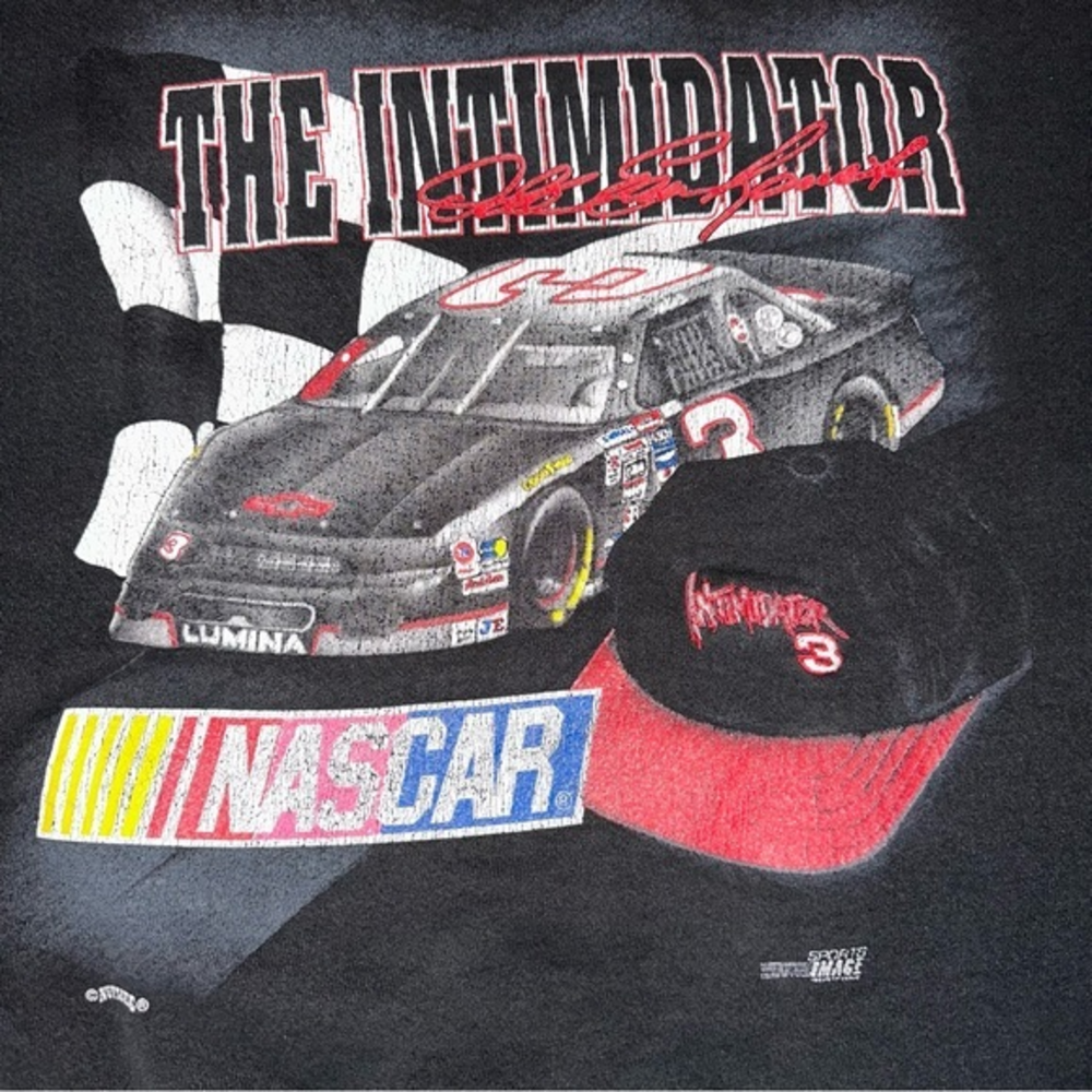 Vintage USA NASCAR The Intimidator Dale Earnhardt #3 Pullover Sweatshirt XL‎